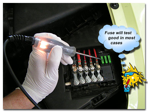 No Compressor Operation in Volkswagen New Beetle ... 2001 volkswagen beetle battery fuse box 